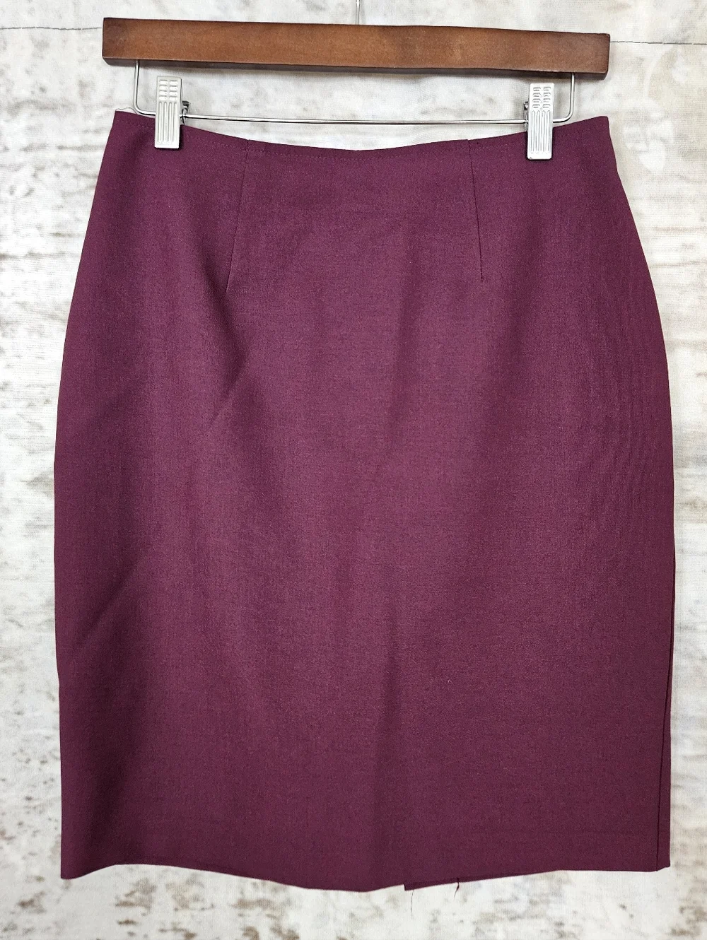 Vintage XOXO Skirt Y2K Plum Purple Mid Rise Pencil Skirt S 90s Office Secretary